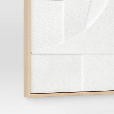  24" X 30" Dimensional II 3D Framed Wall Sculpture With Sand Texture - Threshold™