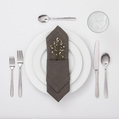  20pc Millinocket Flatware Set Silver - Threshold™: Stainless Steel Silverware, Service For 4, Dishwasher-Safe