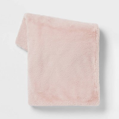  Faux Rabbit Fur Throw Blanket - Threshold™