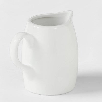  8oz Ceramic Creamer Pitcher White - Threshold™