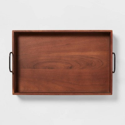  20" X 13" Wood Serving Bed Tray - Threshold™