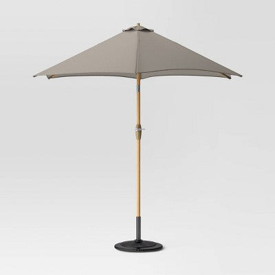  9'x9' Market Patio Umbrella - Light Wood Pole - Threshold™