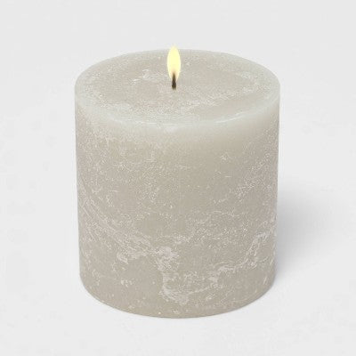  Pillar Cozy Cashmere Candle Gray - Threshold™