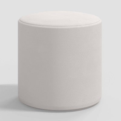  Round Thalia Ottoman In Velvet - Skyline Furniture