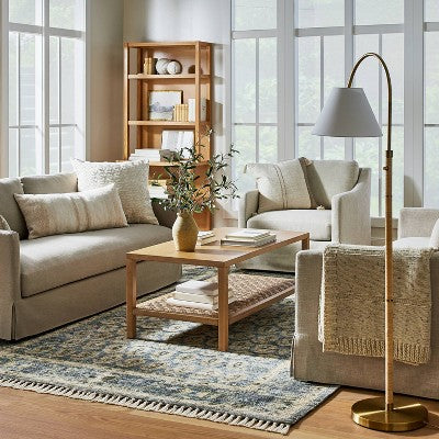  Lost Creek Printed Paisley Rug Blue - Threshold™ Designed With Studio McGee