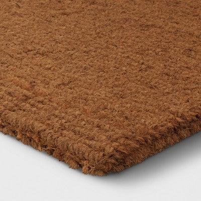  1'11x2'11" 'Welcome' Coir Doormat Black - Threshold™ Designed With Studio McGee