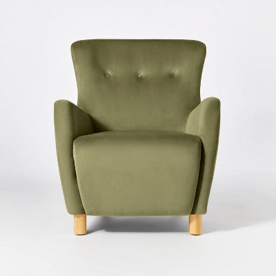  Kessler Wingback Accent Chair Velvet - Threshold™ Designed With Studio McGee