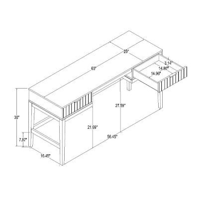  Thousand Oaks Wood Scalloped Desk - Threshold™ Designed With Studio McGee
