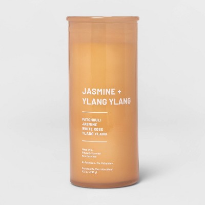  Glass Jar Jasmine And Ylang Candle Orange - Threshold™