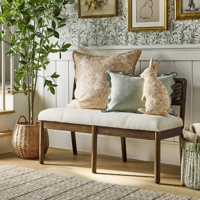  Lumbar Textured Easter Herring Bone Pillow Green Mirage - Threshold™ Design With Studio McGee