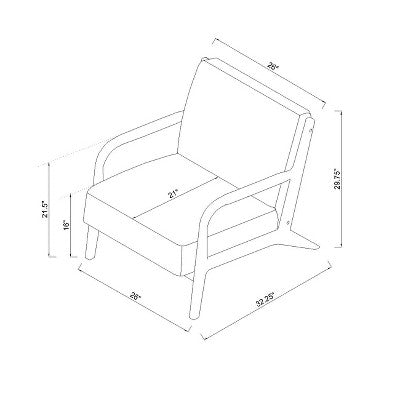  Esters Wood Armchair - Threshold™
