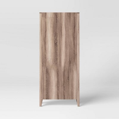  72" Carson 5 Shelf Bookcase With Doors - Threshold