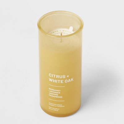  Wellness Jar Citrus And White Oak Candle Yellow - Threshold™