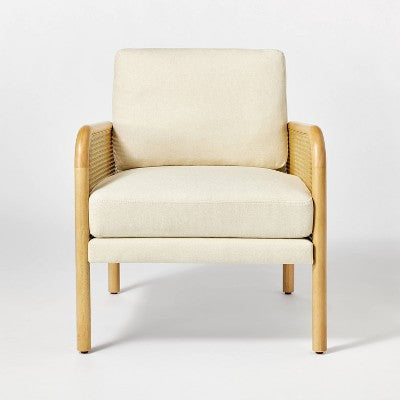  Cane Accent Chair Cream - Threshold™ Designed With Studio McGee