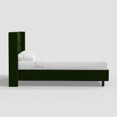  Louis Wingback Platform Bed In Luxe Velvet - Threshold™