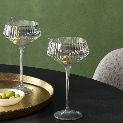 6.4oz Ribbed Cassin Coupe Glass - Threshold™