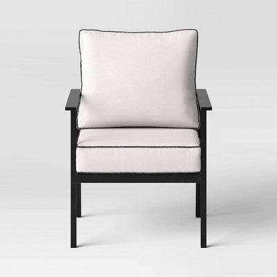  Searsburg 3pc Aluminum Patio Chat Set - Black - Threshold™