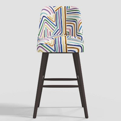  Geller Modern Counter Height Barstool In Patterns - Threshold™