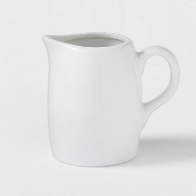  8oz Ceramic Creamer Pitcher White - Threshold™