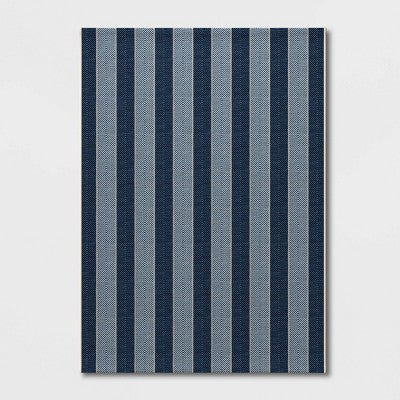  Outdoor Rug Beach Stripe Blue - Threshold™
