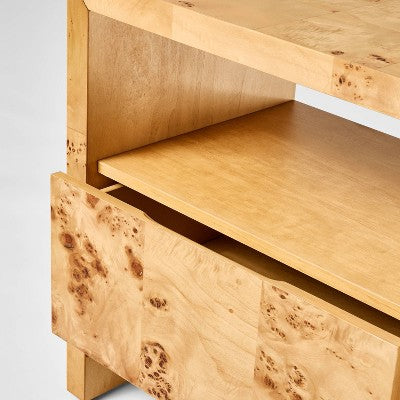  Ogden Nightstand Brown - Threshold™ Designed With Studio McGee: Woodgrain, Open Shelf, Veneer Surface