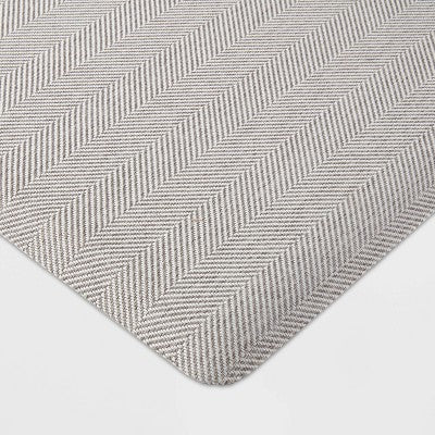  20" X 36" Herringbone Comfort Mat Light Gray - Threshold™
