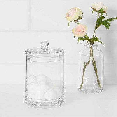  Medium Canister Apothecary Glass Clear - Threshold™