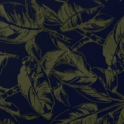  Ficus Navy Wallpaper - Threshold™