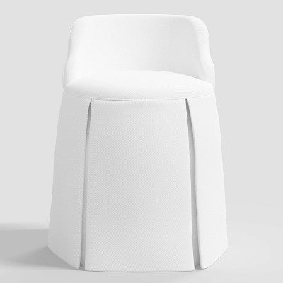  Quin Vanity Chair Twill White - Threshold™