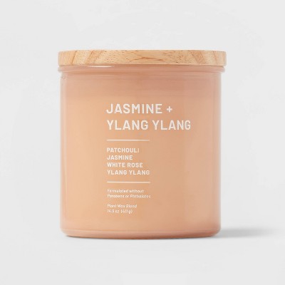  Glass Jar Jasmine And Ylang Candle Orange - Threshold™
