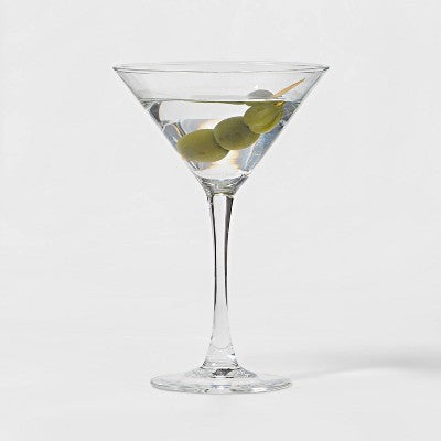  7.6oz 4pk Glass Modern Martini Glasses - Threshold™