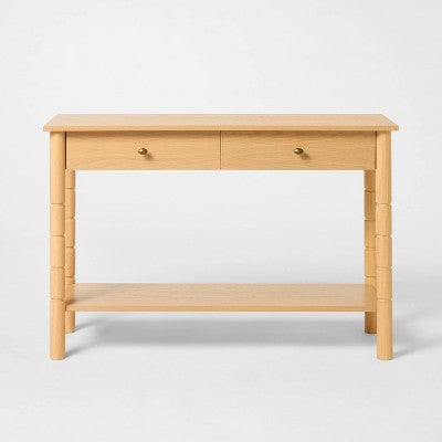  48" Modern Wooden Console Table With Drawer Brown - Threshold™ Designed With Studio McGee