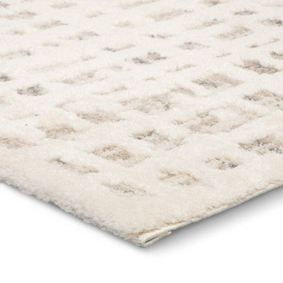  7'x10' High Low Grid Area Rug Taupe/Cream/Gray - Threshold™