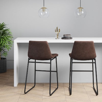  Bowden Faux Leather Counter Height Barstool - Threshold™
