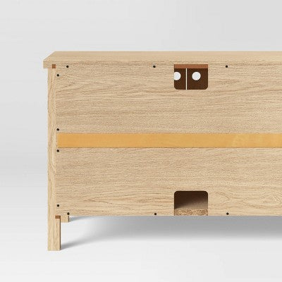  Livingstone Planked TV Stand For TVs Up To 69" Natural - Threshold™