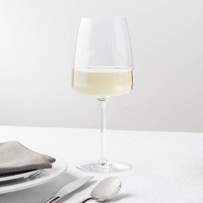  4pk Simsbury White Wine Glasses - Threshold™: Clear Glass Cups, Dishwasher-Safe, BPA & Lead-Free, 15.75oz Capacity