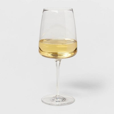  4pk Simsbury White Wine Glasses - Threshold™: Clear Glass Cups, Dishwasher-Safe, BPA & Lead-Free, 15.75oz Capacity