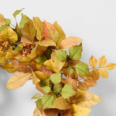  24" Mixed Berry Artificial Fall Wreath - Threshold™ Designed With Studio McGee
