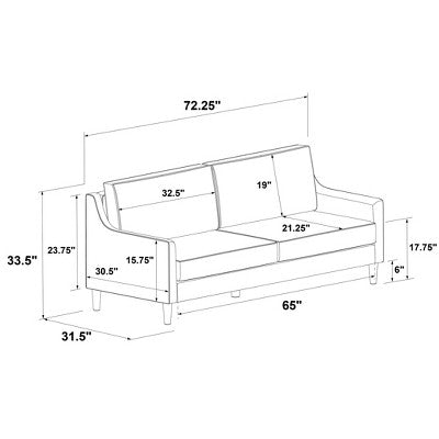  Prescott Slope Arm Sofa - Threshold™