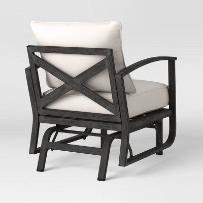  2pc Ryegate Glider Outdoor Patio Chairs, Club Chairs Gray - Threshold™