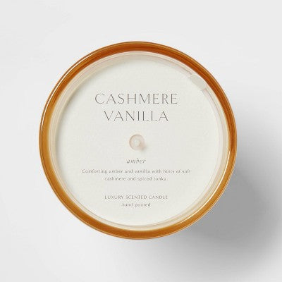  Colored Vase Glass Candle With Dust Cover - Threshold™