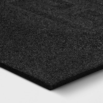  1'7.5"x3'11" 'Hello' Doormat Black/Tan - Threshold™