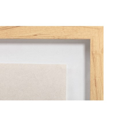 16" X 20" Color Block Abstract Glass Framed Wall Art Print Light Navy - Threshold™ Designed With Studio McGee