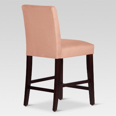  25" Velvet Parsons Counter Height Barstool Wood - Threshold™