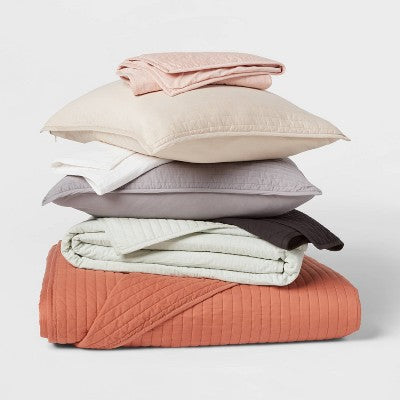  Washed Cotton Sateen Quilt Collection - Threshold™