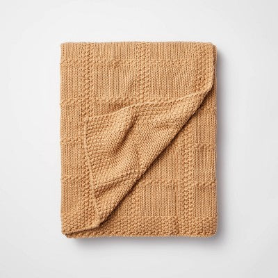  Grid Knit Throw Blanket - Threshold™ Designed With Studio McGee