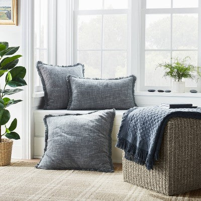  Lynwood Square Woven Cube Natural - Threshold™ Designed With Studio McGee