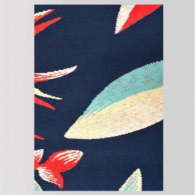  5' X 7' Jungle Tropical Outdoor Rug Navy/Coral - Threshold™