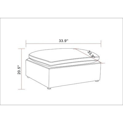  Allandale Modular Sectional Sofa Ottoman - Threshold™