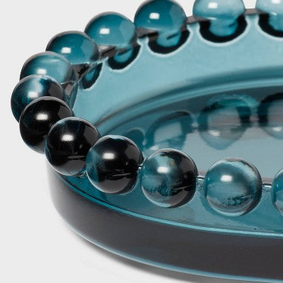  Textured Glass Tray Blue - Threshold™